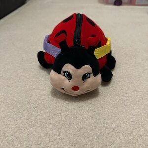 Ladybug Plush Toy with Colorful Straps